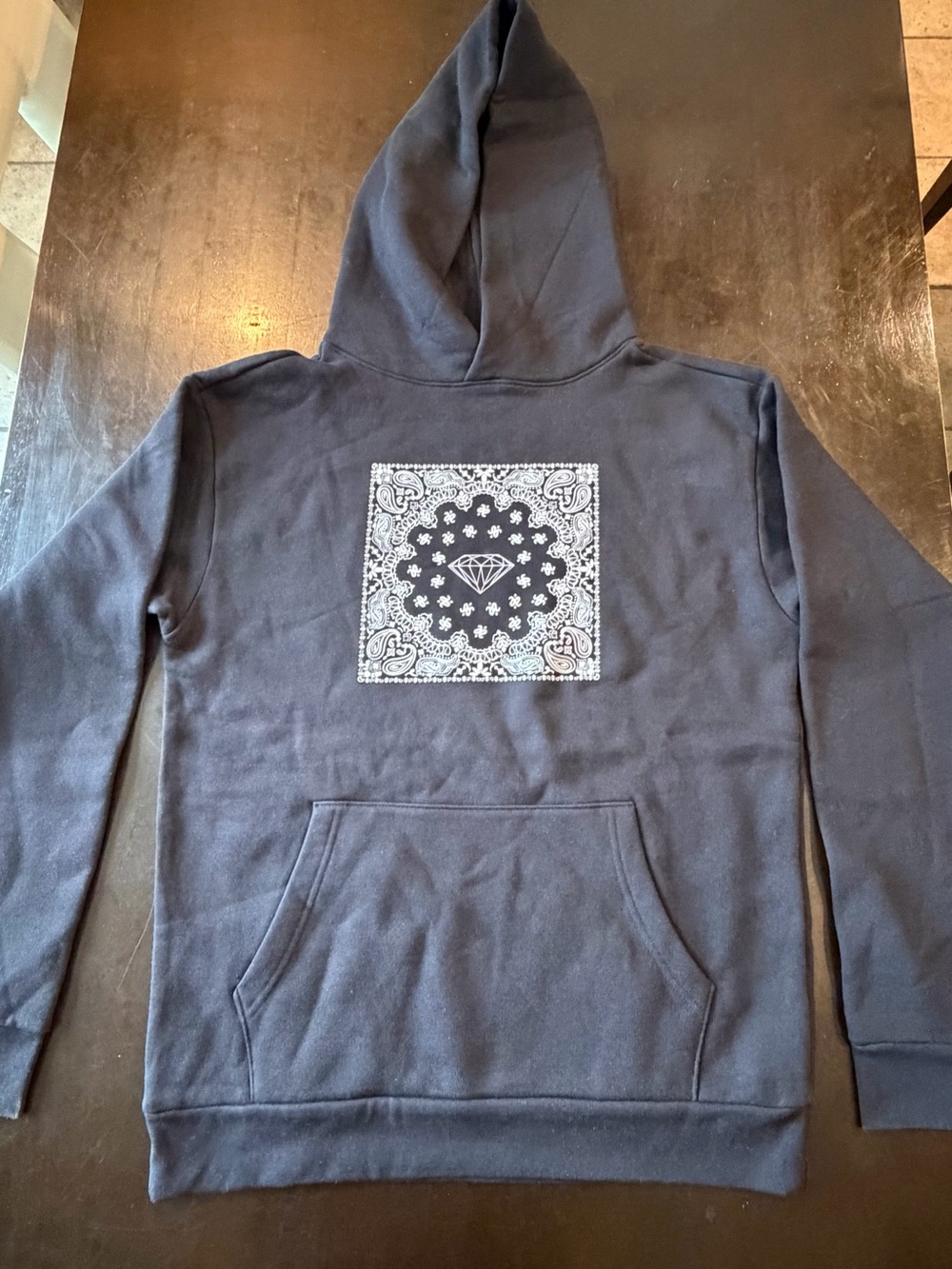 Diamond Supply Co. Hoodie with White Bandana Logo